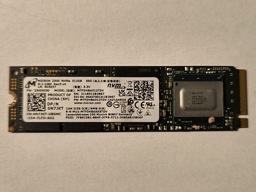 Ssd micron 2300 - 512go, m.2