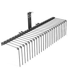 Wiltec Scarificateur Autoporté 1830x760x480mm Noir Démousseur Quad Peigne Gazon