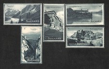 Lot 5 chromos CHOCOLAT SUCHARD