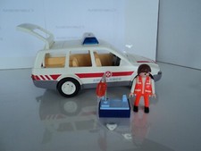 PLAYMOBIL vintage city life town médical ambulance secouriste set 4223 de 2006