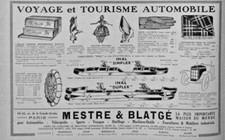 PRESS ADVERTISEMENT 1926 TRAVEL AND TOURISM AUTOMOBILE TRUNK FIGURINE DOLL INAL