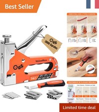 ValueMax Agrafeuse Ergonomique et Durable, Idéale pour Menuiserie et Décoration