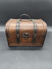 Coffret malle bois bombé