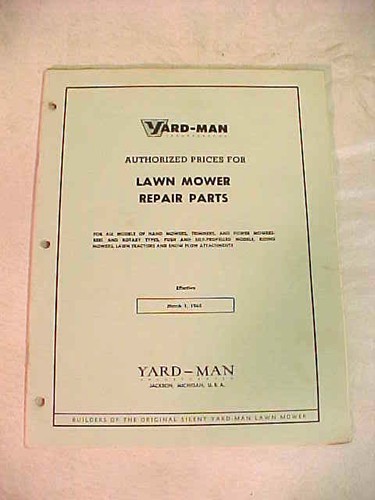 1965 yard man dealers lawn - dealers,