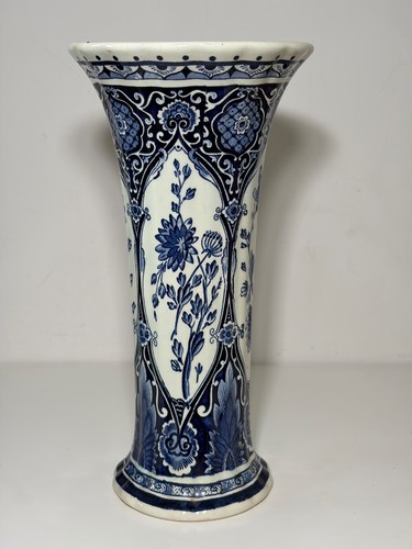 Vase trompette delft faïence - vase,
