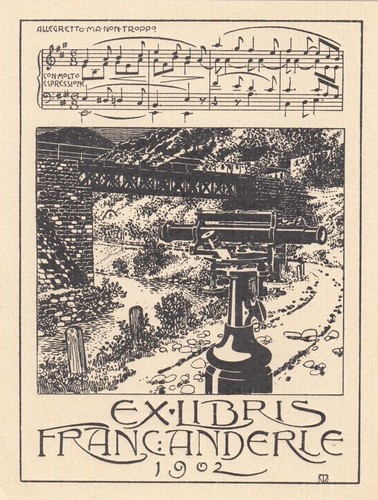 Exlibris livre art klischee - livre,