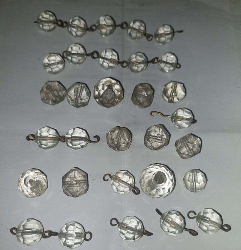 Lot pampilles perles cristal - lot,