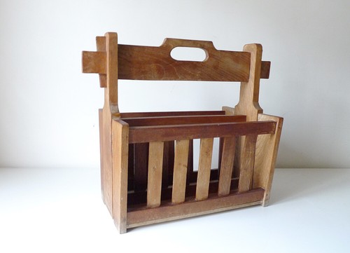 Porte journaux bois - en,