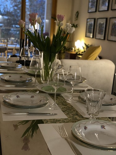 Service table porcelaine - table,