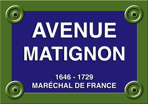 Plaque rue paris avenue - paris,