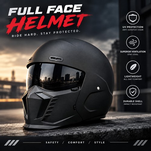 Casque moto orz - :, forme