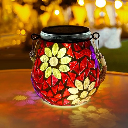 2pcs lampe solaire mosaïque - lampe,