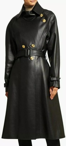Manteau long cuir - manteau,