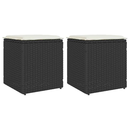 Tabourets jardin coussins - , lot