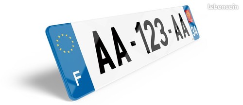 Plaque immatriculation - plaque, d'immatriculation