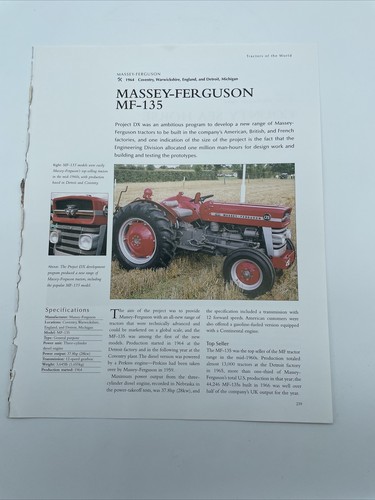 1964 massey ferguson 135 - massey-ferguson, mf-135
