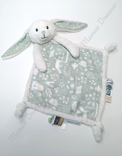 Doudou plat lapin blanc - doudou,