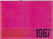 RENAULT 1967 / R4 R8 GORDINI R10 R16 CARAVELLE RANGE PRESENTATION CATALOG....