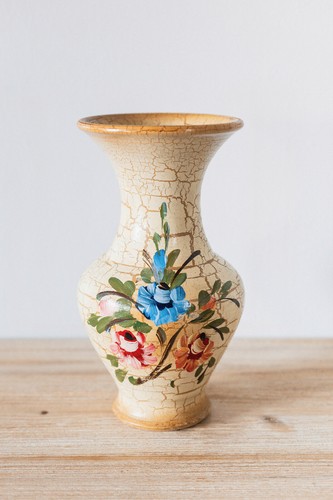 Vase terre cuite vintage - en,