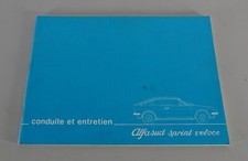 Conduite Et Entretien/Manuel