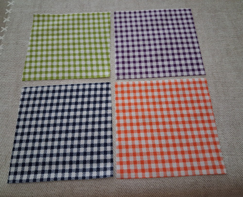 Tissu motifs vichy - tissu,