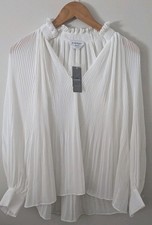 Bebe White Pleaded Sheer