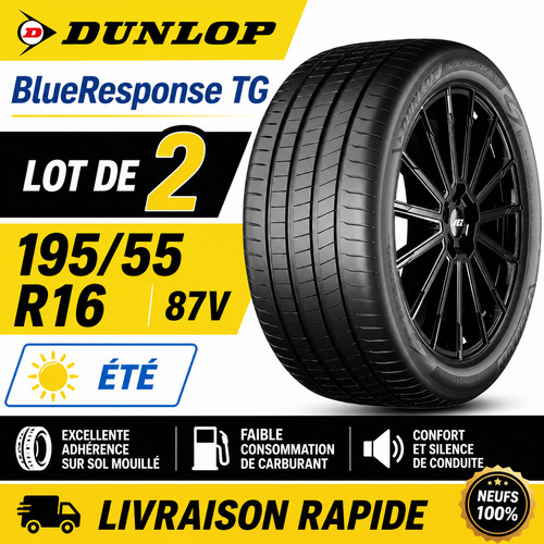 Lot pneus dunlop - 2,