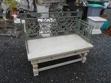 BANC DE FABRICATION ARTISANALE EPOQUE XXEME, FONTE ET BOIS