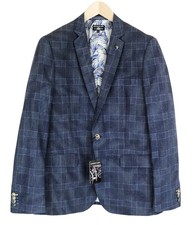 Blazer Pour Homme Bleu À