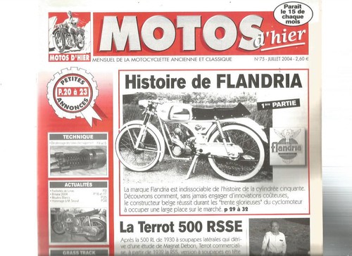 Motos hier histoire de - d'hier,
