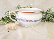 Early 19th Century Mandarin Petrus Regout Maastricht, Holland Small Chamber Pot