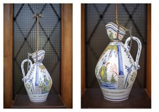 Lampe faïence, cruche