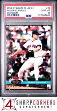 1992 STADIUM CLUB S.E. SKYDOME #29 ROGER CLEMENS RED SOX PSA 10