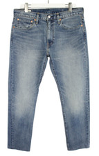 Levi's Lot 512 Hommes Jeans W34 L28 Bleu Extensible Coupe Fuseau Zip Fly Délavé