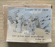 RARE!  DUMMY CIGARETTE PACK CHILDREN'S GAME WAY TO THE CROSS 1945 WW2