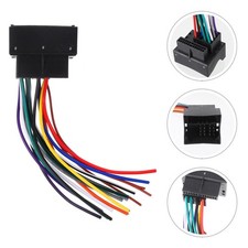  2 Pcs Cable Sono Voiture Faisceau Autoradio Kit De Harnais En Fil Câbles