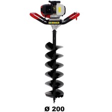 Tarière thermique SEMI-PROFESSIONNELLE 62 cm3 + mèche 200 mm