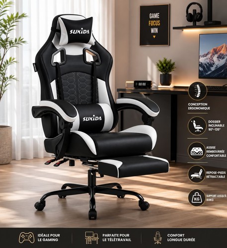 Chaise gaming ergonomique - gaming,