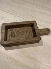antique wood butter mold decor rooster in its juice