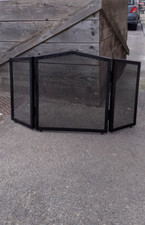 DLG MATEGOT BLACK METAL FIREPLACE FIREWALL