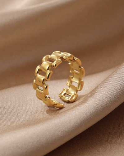 Bague femme texturé - bague, chaîne