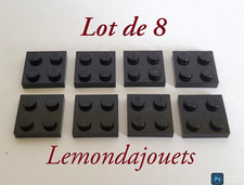 Lot de 8 Plats 2 x 2 Noir /