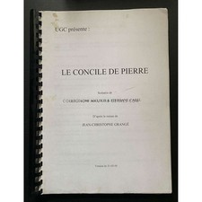THE STONE COUNCIL Movie Script 104p - 9x12 in. - 2006 - Guillaume Nicloux, Monic