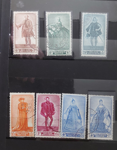 Lot timbres belge 1949 - de,