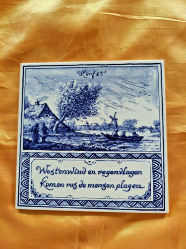 Delft blauw ancien carreau - blauw,