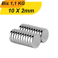 Aimant néodyme 10 x 2 mm