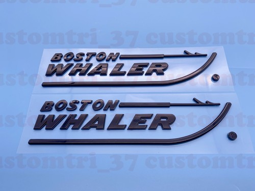 2pcs gloss black boston whaler - black,
