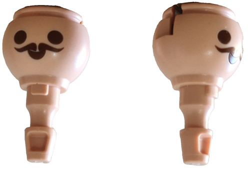 Playmobil têtes moustache - playmobil, x2