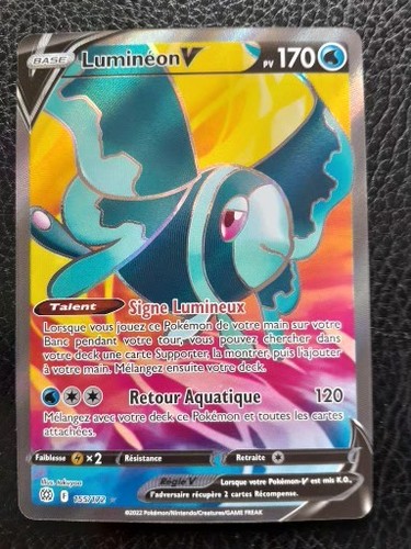 Carte pokemon luminéon - carte,