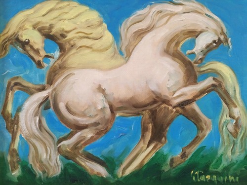 Portrait chevaux blancs - portrait,